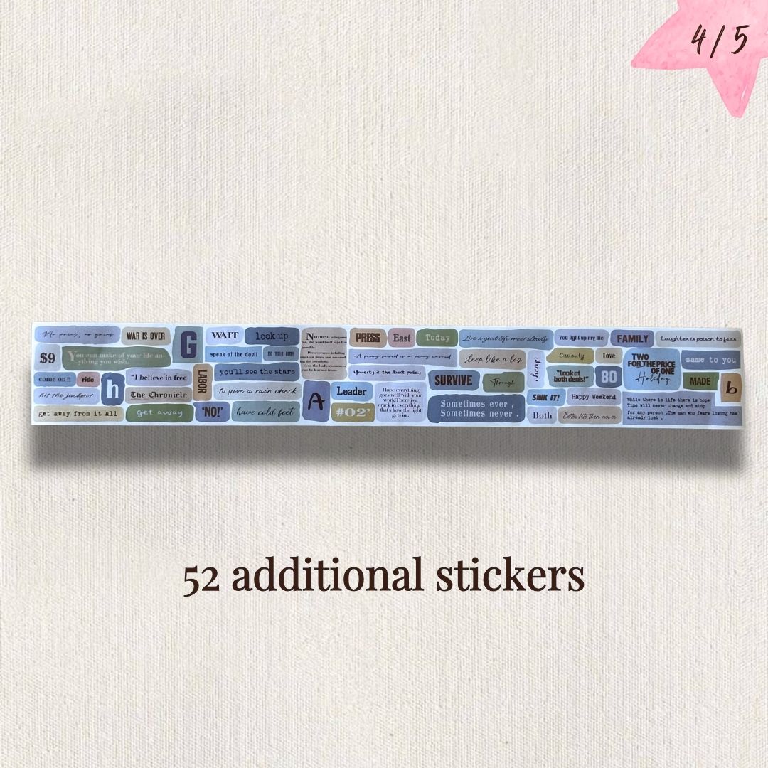 Aesthetic Sticker Pack for Journaling