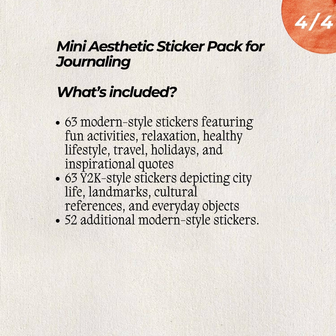 Mini Aesthetic Sticker Pack