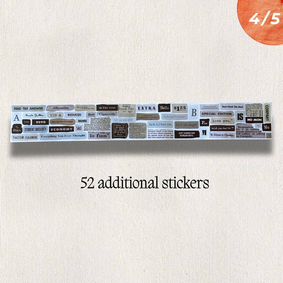 Vintage Sticker Pack for Journaling