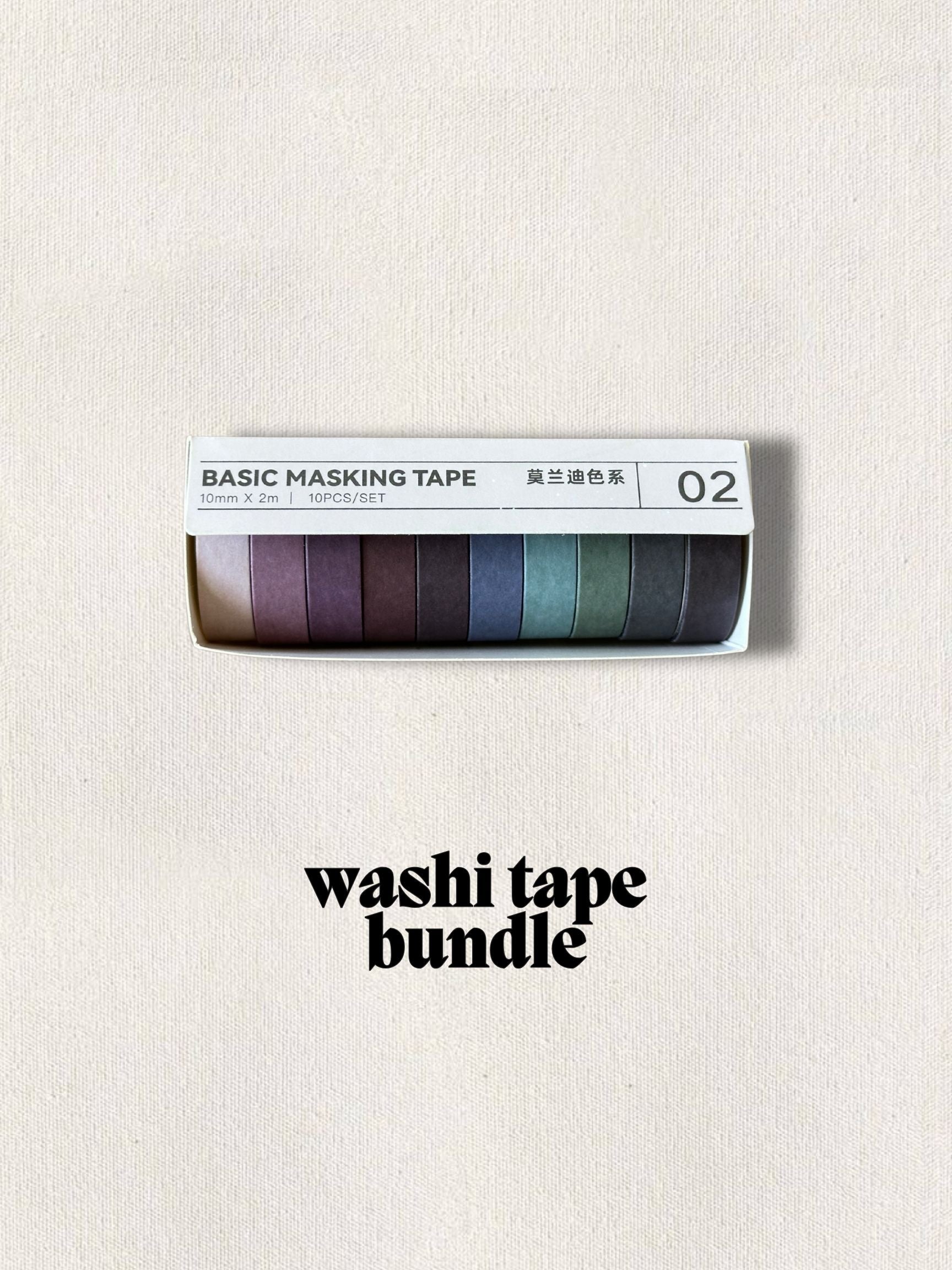 Washi Tape Bundle Set of 10