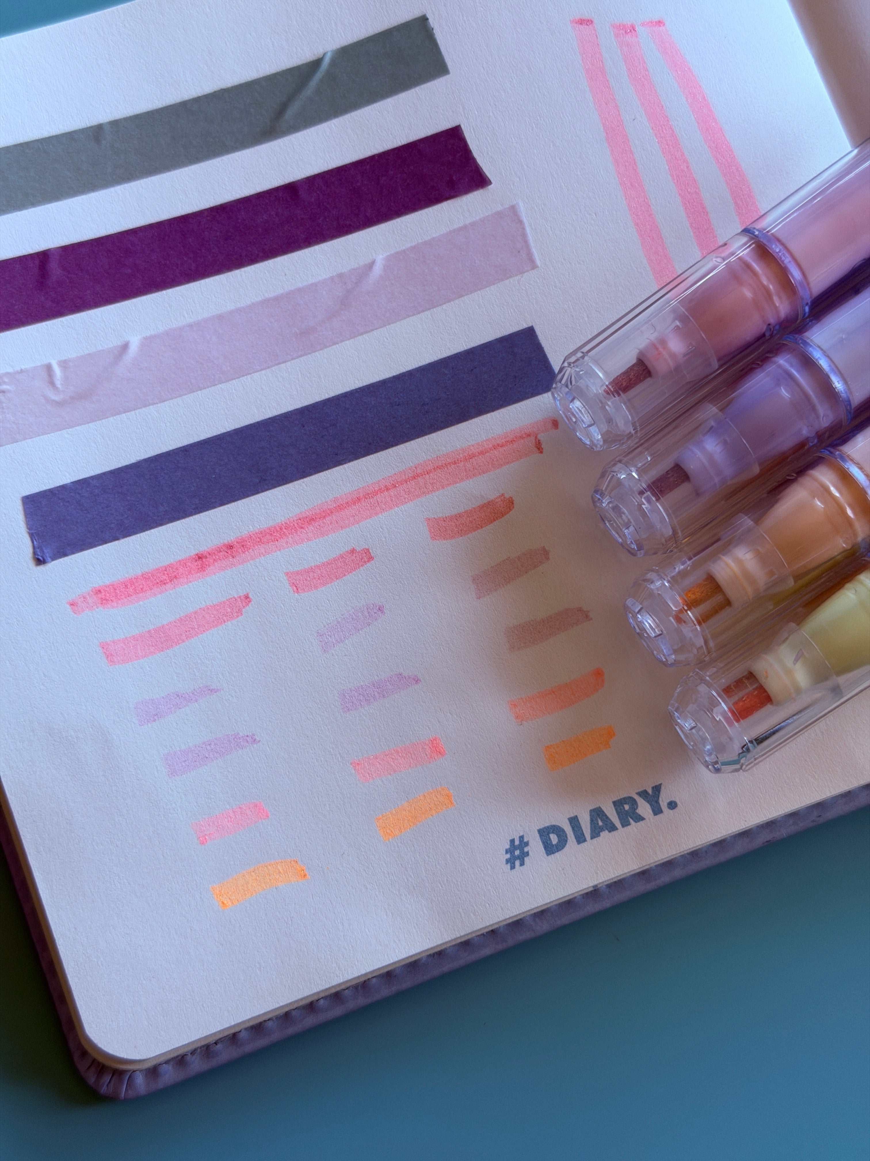 Glitter Accent Marker Set 4 Colors